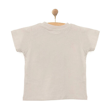 HelloBaby Basic Dalga Baskılı Tshirt Erkek Bebek