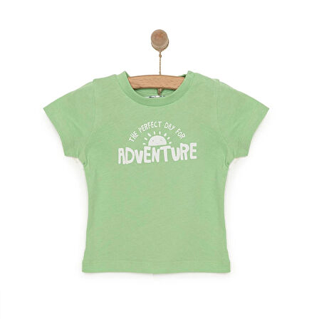 HelloBaby Basic Yazı Baskılı Tshirt Erkek Bebek
