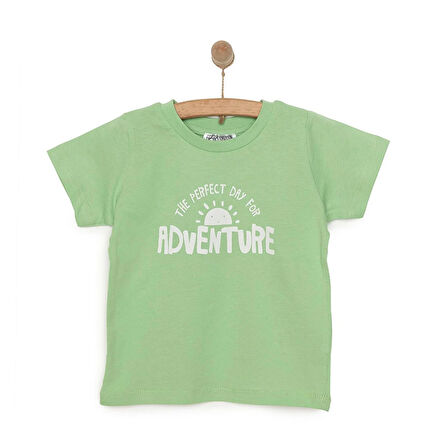 HelloBaby Basic Yazı Baskılı Tshirt Erkek Bebek