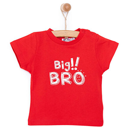 HelloBaby Big Bro Baskılı Basic  Tshirt Erkek Bebek