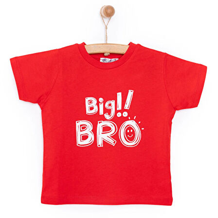 HelloBaby Big Bro Baskılı Basic  Tshirt Erkek Bebek