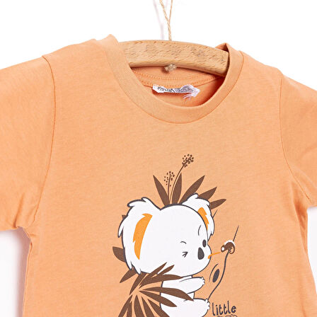 HelloBaby Basic Koala Baskılı  Tshirt Erkek Bebek