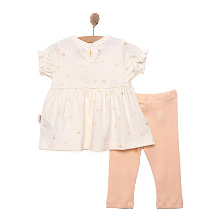 Bebetto Yenidoğan Organic Colorful Birds Tshirt-Tayt Kız Kız Bebek