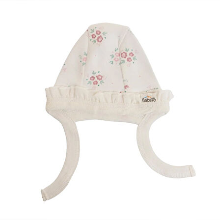 Bebetto Yenidoğan Kız Bebek Bere İnterlok Flowers Lila