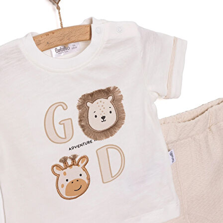 Bebetto Yenidoğan Good Adventure Tshirt-Şort Erkek Bebek