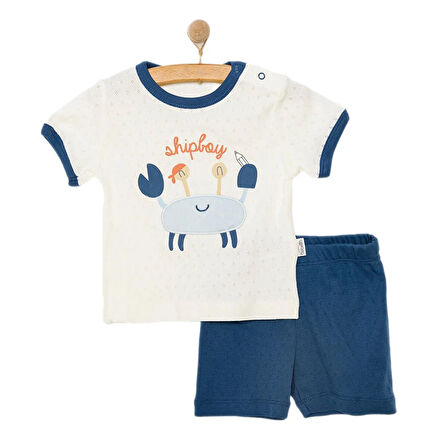Bebetto Yenidoğan Ship Boy Tshirt-Şort Erkek Bebek
