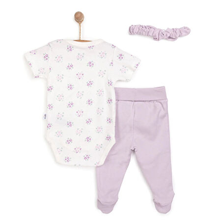 Bebetto Flowers Kız Bandana-Body-Alt Kız Bebek
