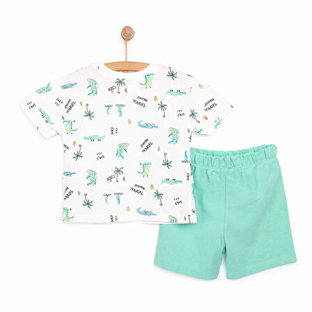 HelloBaby Crocodile Erkek Tshirt-Şort Erkek Bebek