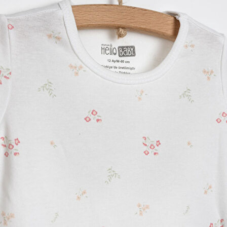 HelloBaby Kız Kısa Kol Body Kız Bebek