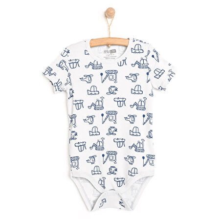 HelloBaby Erkek Kısa Kol Body Erkek Bebek