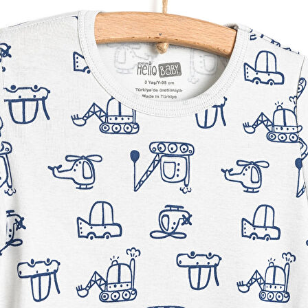 HelloBaby Erkek Kısa Kol Body Erkek Bebek