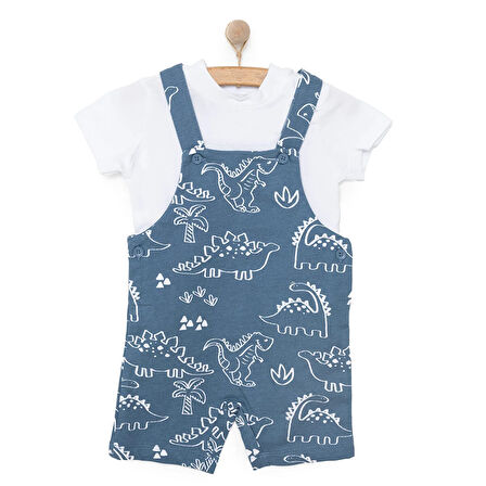 HelloBaby Erkek Şort Salopet-Tshirt Erkek Bebek