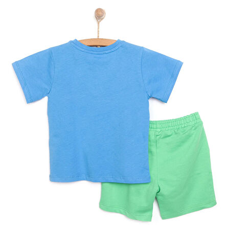 HelloBaby Baby Shark Erkek Tshirt-Şort Erkek Bebek