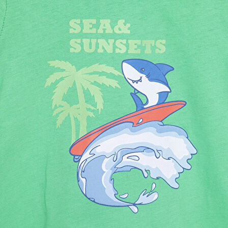 HelloBaby Baby Shark Erkek Tshirt Erkek Bebek