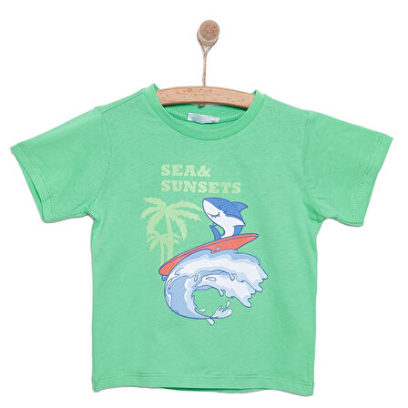 HelloBaby Baby Shark Erkek Tshirt Erkek Bebek