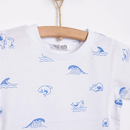 HelloBaby Baby Shark Erkek Tshirt Erkek Bebek