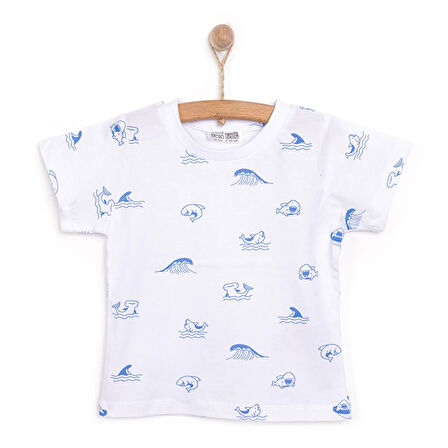 HelloBaby Baby Shark Erkek Tshirt Erkek Bebek