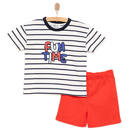 HelloBaby Motto Boy Erkek Tshirt-Şort Erkek Bebek