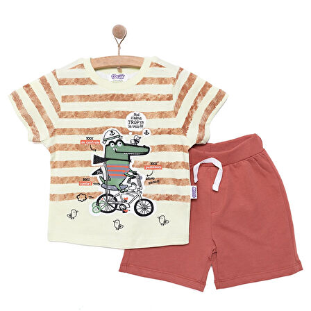 Midimod Fun World 3D Erkek Tshirt-Şort Erkek Bebek