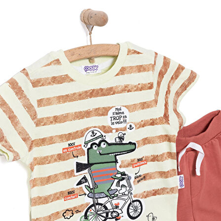 Midimod Fun World 3D Erkek Tshirt-Şort Erkek Bebek