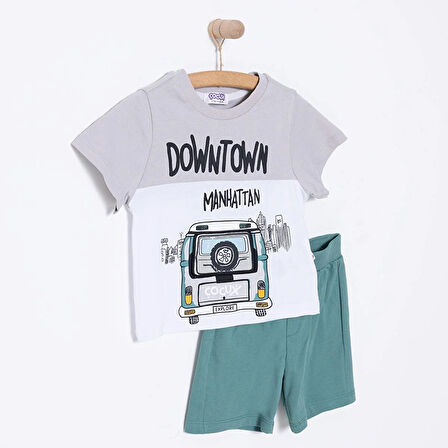 Midimod Fun World 3D Erkek Tshirt-Şort Erkek Bebek