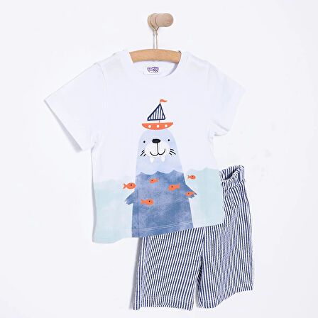 Midimod Fun World 3D Erkek Tshirt-Şort Erkek Bebek