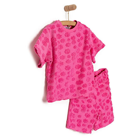 HelloBaby Little Blooms Kız Tshirt-Şort Kız Bebek