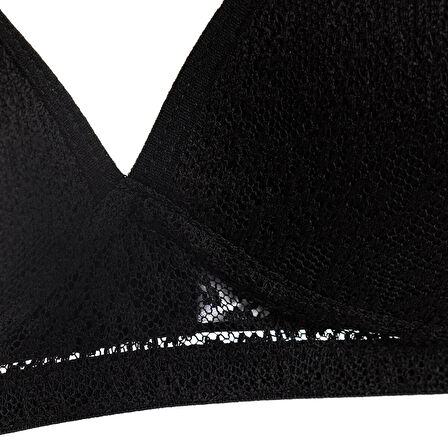 baby mom Anne Giyim Kaplı Emzirme Sütyeni Dantelli Siyah