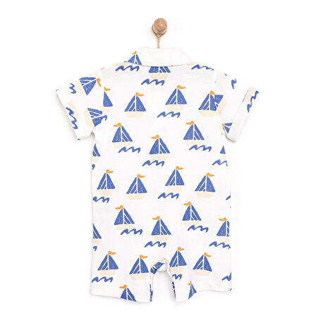 HelloBaby Little Sailor Erkek Şort Salopet Erkek Bebek