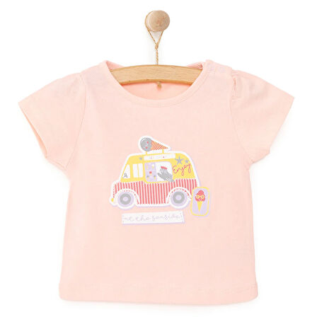 HelloBaby Basic Baskılı  Tshirt Kız Bebek