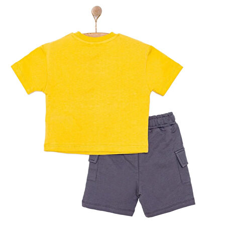 HelloBaby Safari Line Erkek Tshirt-Şort Erkek Bebek