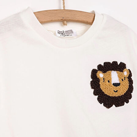 HelloBaby Safari Line Erkek Tshirt-Şort Erkek Bebek