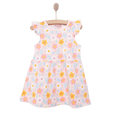 HelloBaby Basic Kız Papatya Desenli Elbise Kız Bebek