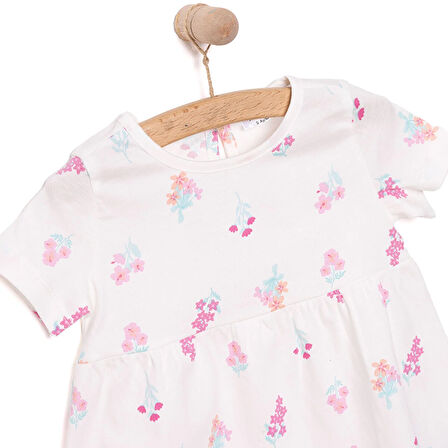 HelloBaby Basic Kız Çiçek Desenli Elbise Kız Bebek