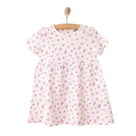 HelloBaby Basic Kız Leopar Desenli Elbise Kız Bebek