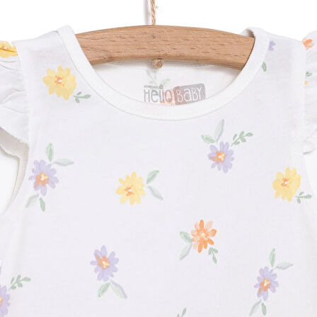 HelloBaby Basic Kız Çiçek Desenli Elbise Kız Bebek