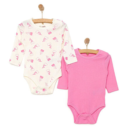 HelloBaby Kız 2li Uzun Kol Body Kız Bebek
