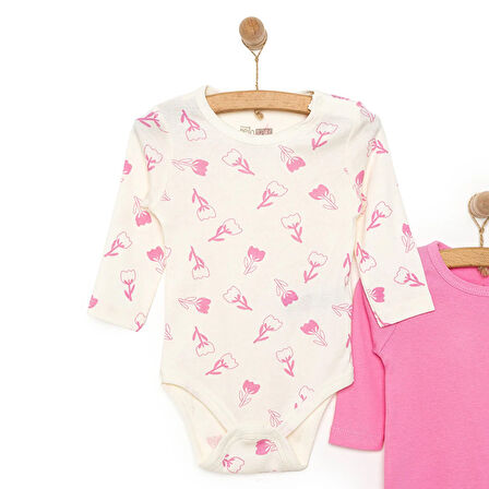 HelloBaby Kız 2li Uzun Kol Body Kız Bebek