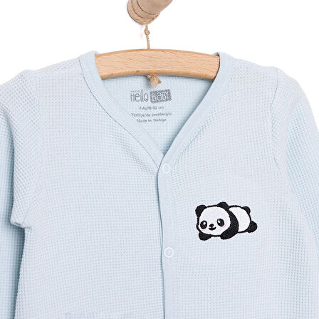HelloBaby Yenidoğan Erkek Bebek Patiksiz Tulum Açık Mavi