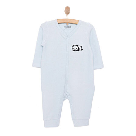 HelloBaby Yenidoğan Erkek Bebek Patiksiz Tulum Açık Mavi