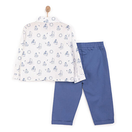 HelloBaby Little Sailor Erkek Gömlek-Pantolon Erkek Bebek