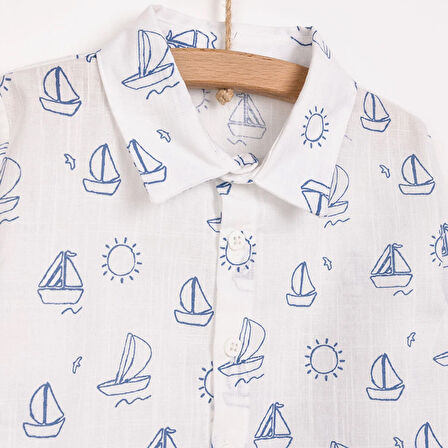 HelloBaby Little Sailor Erkek Gömlek-Pantolon Erkek Bebek
