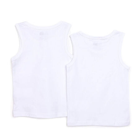 HelloBaby 2'li Beyaz Atlet Erkek Bebek