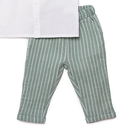 HelloBaby Tropic Summer Erkek Gömlek-Pantolon Erkek Bebek