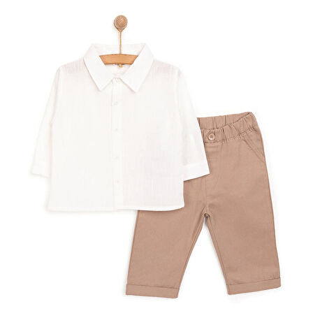 HelloBaby Safari Line Erkek Gömlek-Pantolon Erkek Bebek