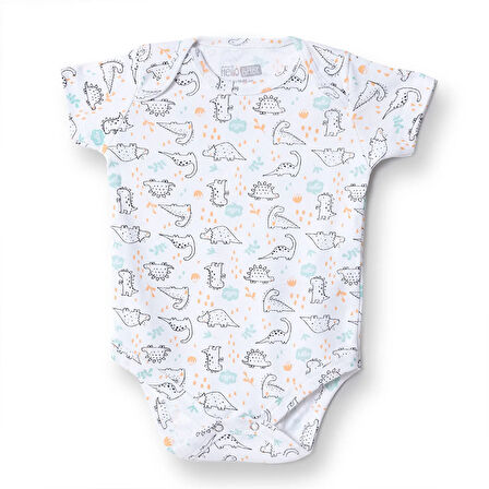 HelloBaby Erkek Bebek Kısa Body Çıtçıtlı Zarf Yaka