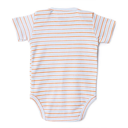 HelloBaby Erkek Bebek Kısa Kol Body Çıtçıtlı Zarf Yaka