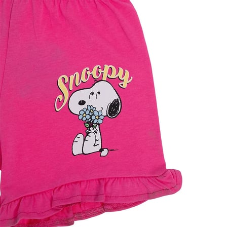 Snooze baby Kız Bebek Lisans Şort Lisans Baskılı Reçme