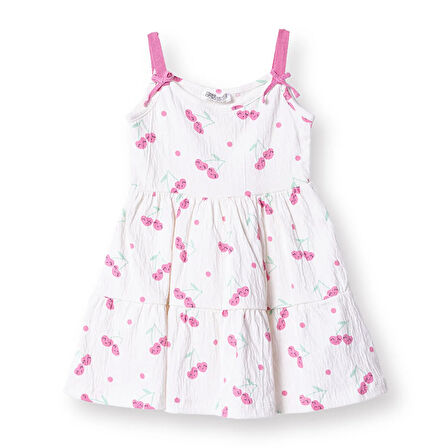 HelloBaby Kız Bebek Elbise Bisiklet Yaka Atlet Kol