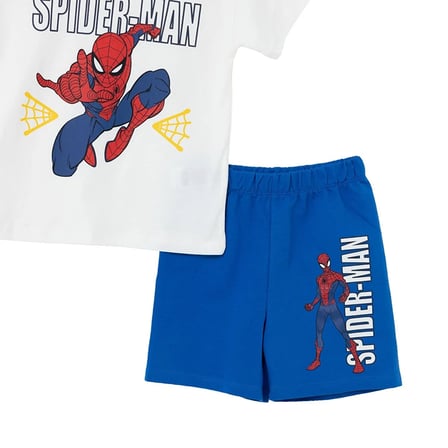 Marvel Erkek Bebek Lisans Tişört-Şort Lisans Baskılı Bisiklet Yaka Short Sleeve Reçme